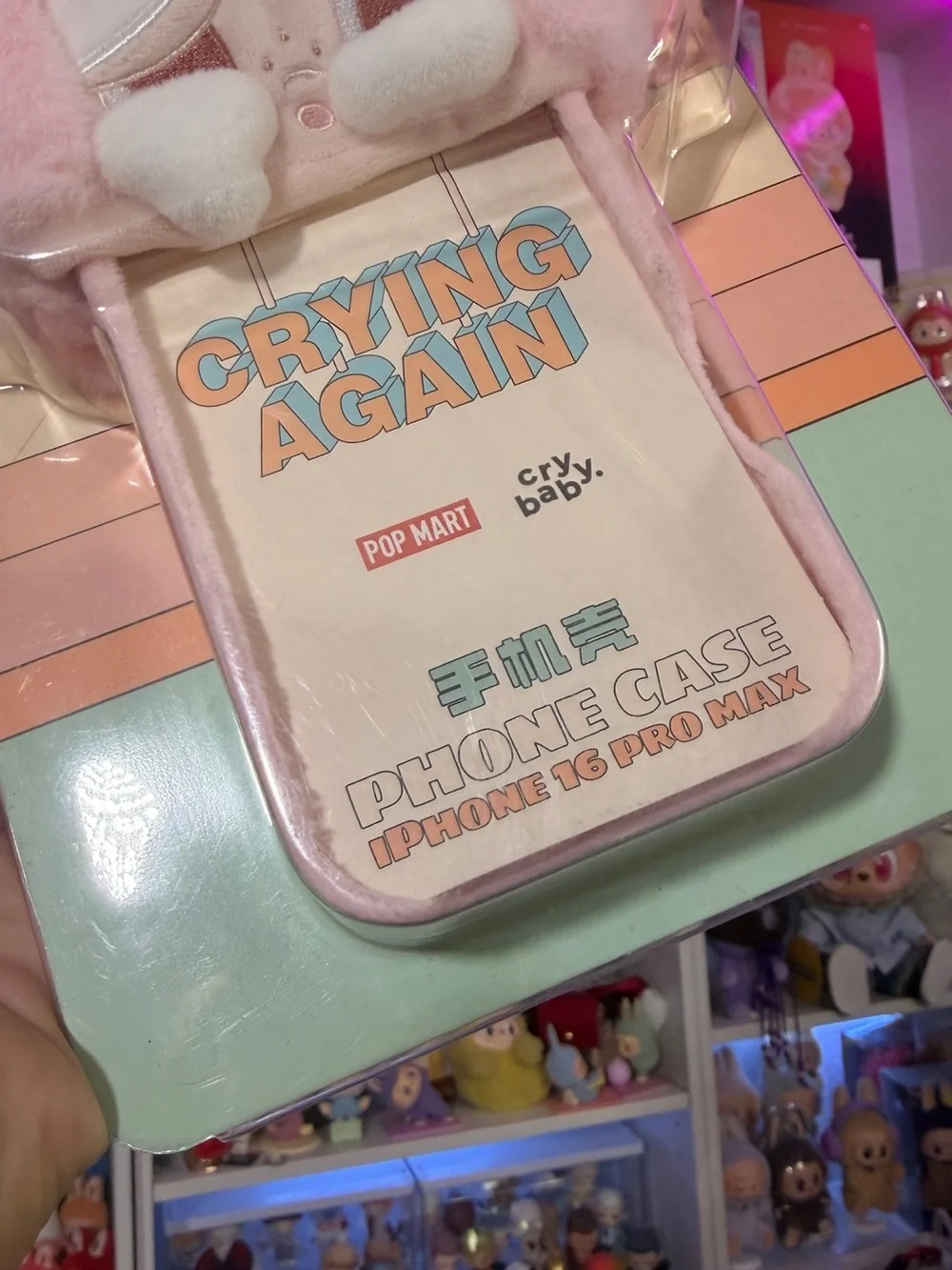 Crybaby 'Crying Again' Plush Kids iPhone 16 Pro Max Case